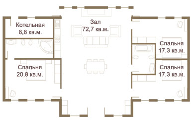 Планировка дома 150 кв м, Спасово